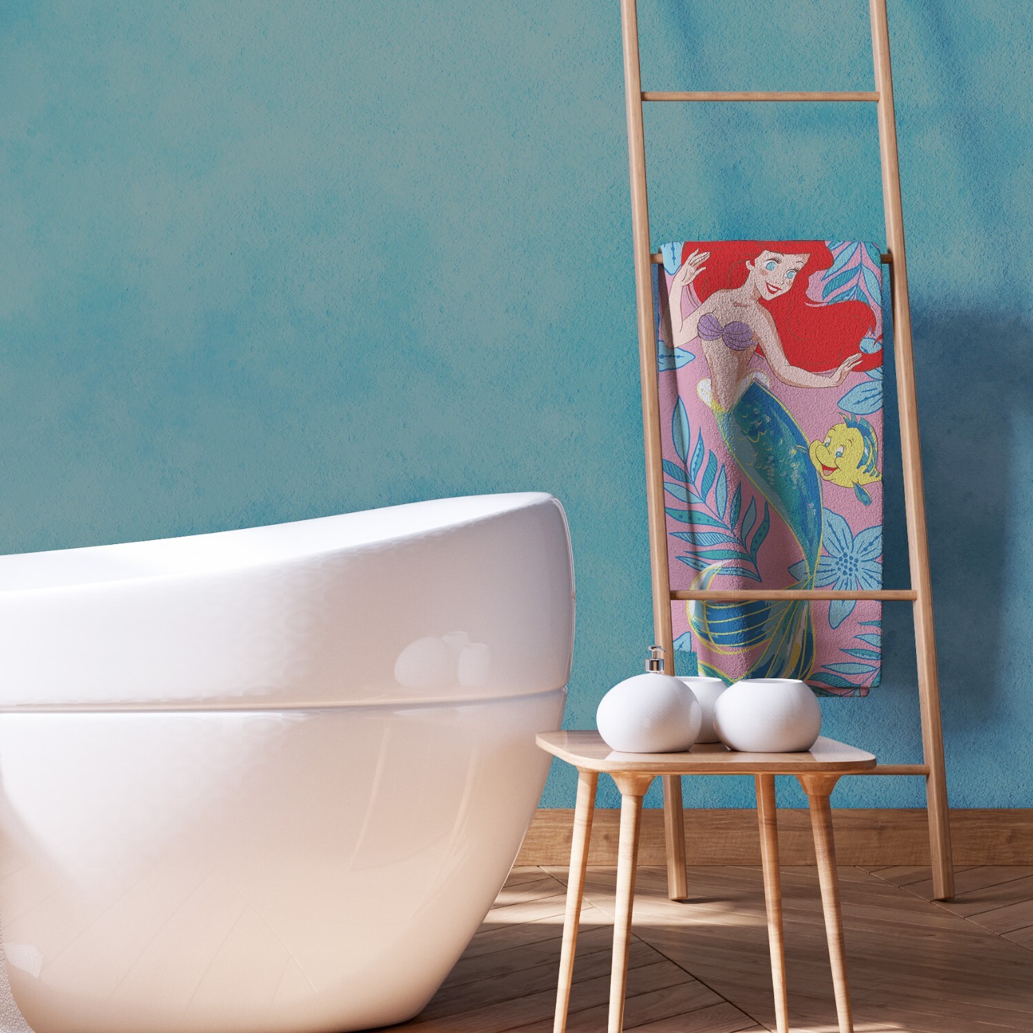 Disney Little Mermaid Towel - Multicolour Image 2