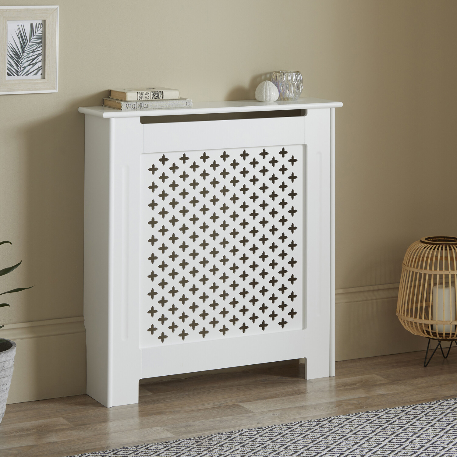 Classic Mini Radiator Cabinet White 78cm Image 5