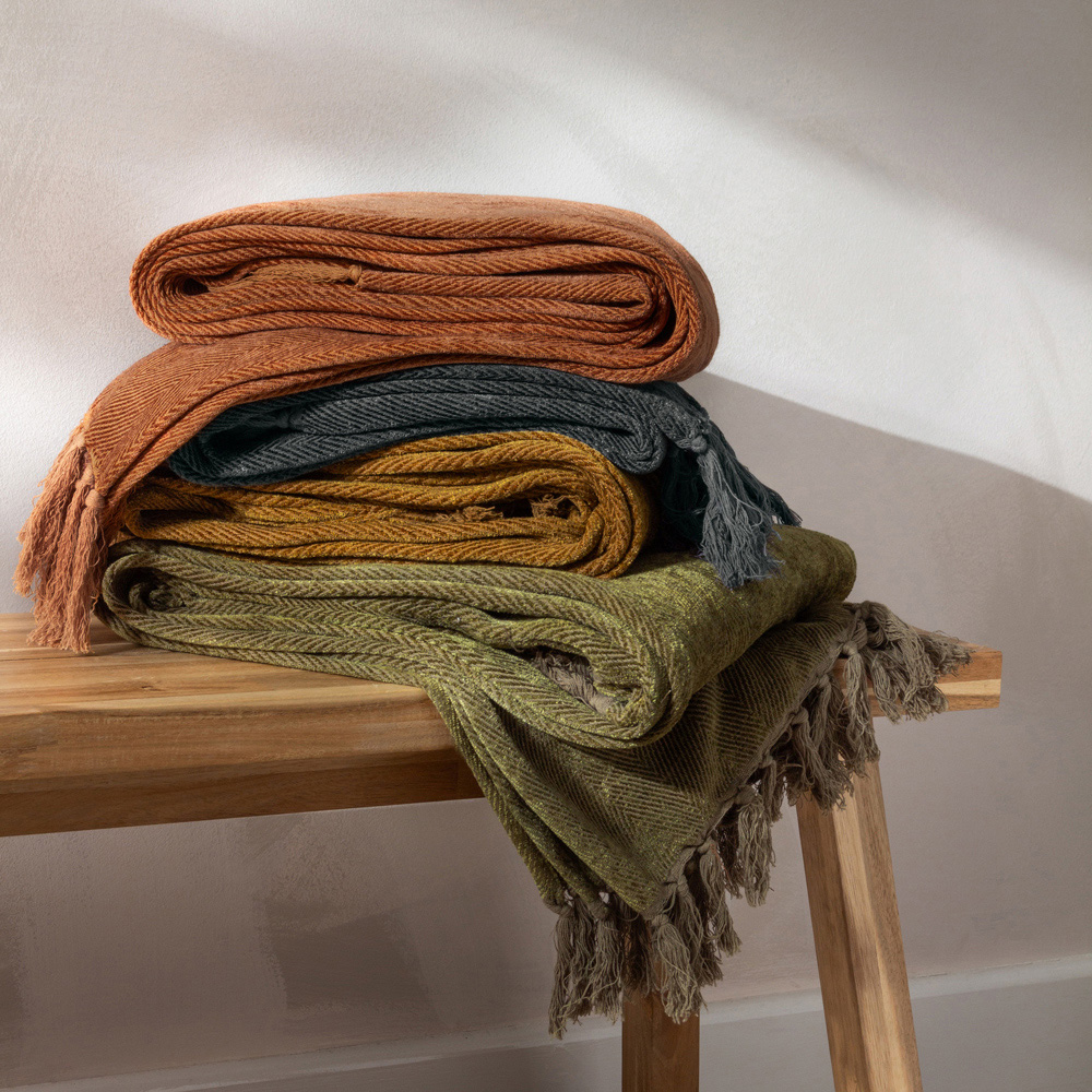 Wilko herringbone throw 2025