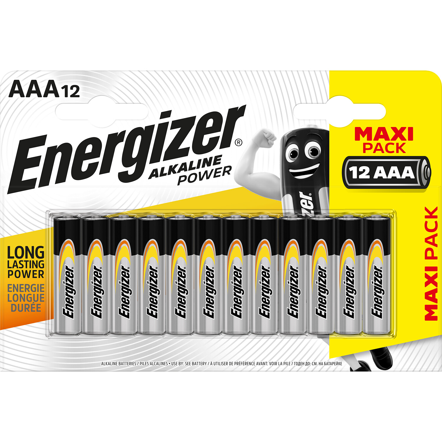 Energizer AAA 12 Pack Alkaline Batteries Image