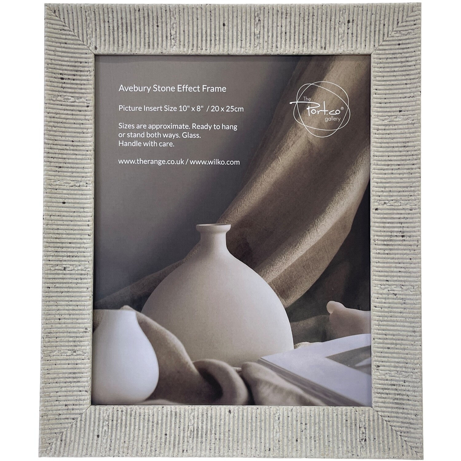 Avebury Stone Effect Photo Frame Neutral 10x8in Image 1