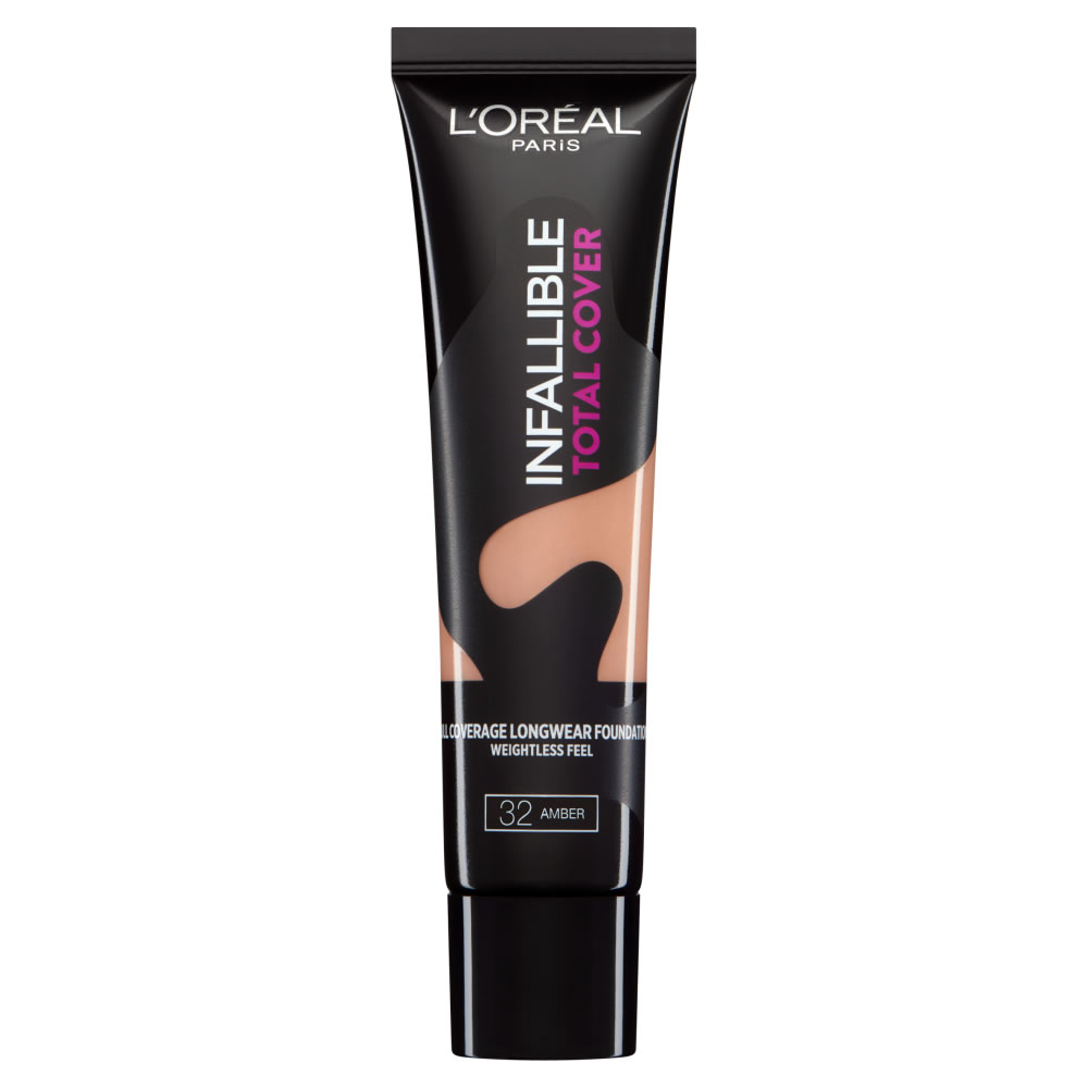 L'Oreal Paris Infallible Total Cover Foundation Amber Cappucino 32 Image 1