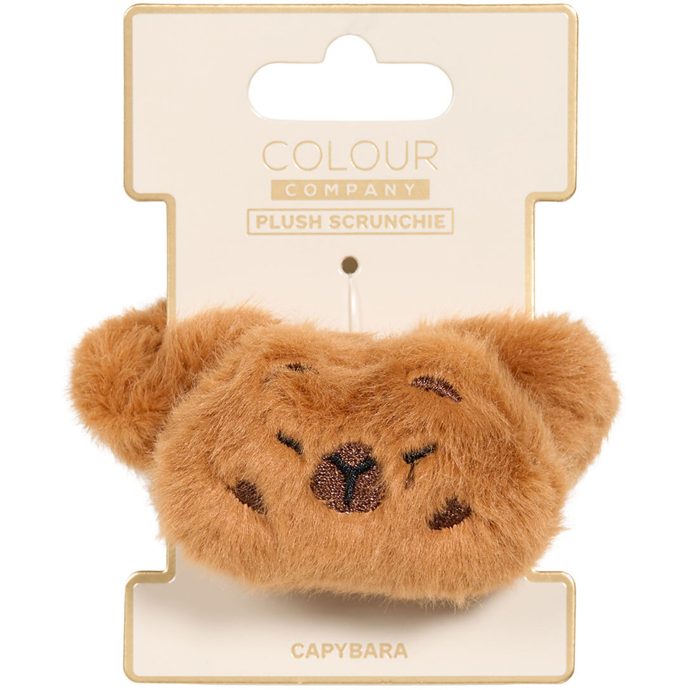 Capybara Collection Plush Scrunchie Brown Image 3