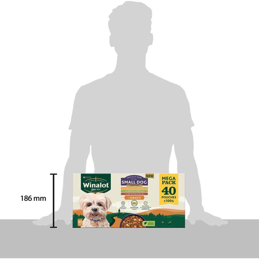 Winalot Mixed in Gravy Small Dog Food Pouches 40 x 100g Image 4