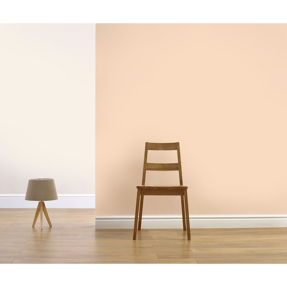 Dulux Soft Peach Silk Emulsion Paint 2.5L Image 3