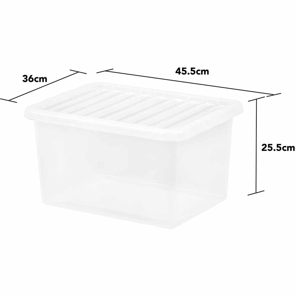 Wham 31L Crystal Storage Box and Lid 5 Pack Image 4