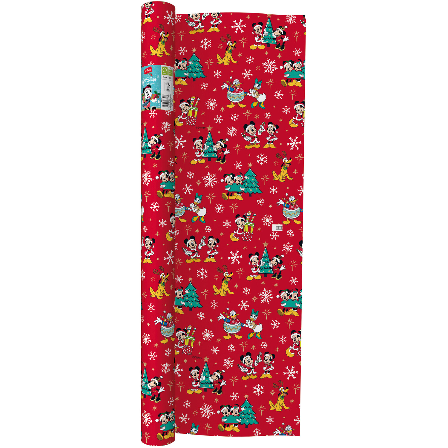 Mickey Mouse Wrap 4m - Red Image