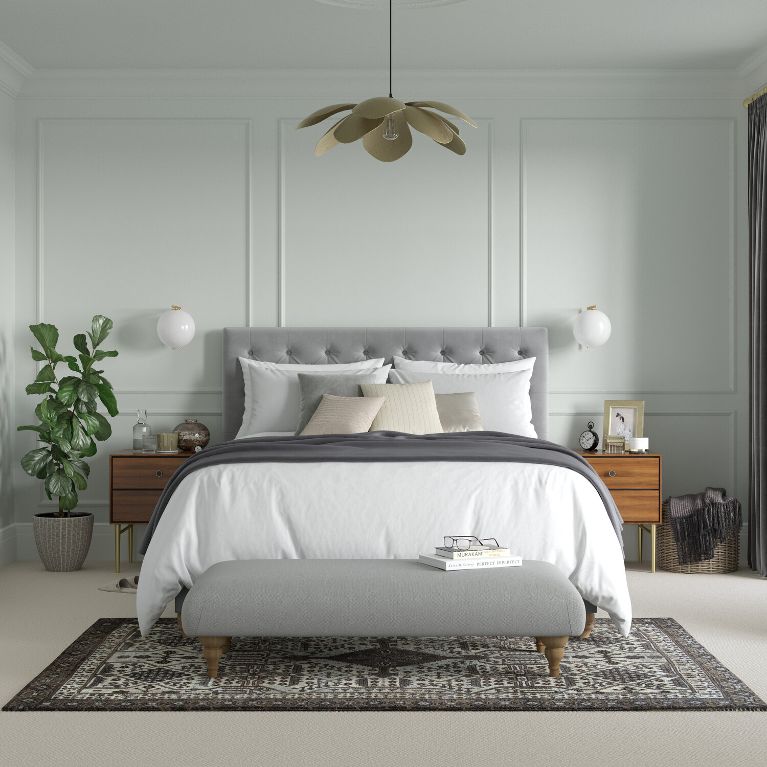 Dulux Heritage Walls and Ceilings Green Slate Velvet Matt Emulsion Paint Tester Image 4