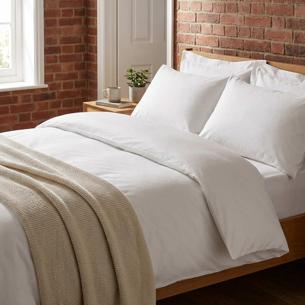Divante Deviante King White Luxe Cotton Duvet Cover Set Image 4
