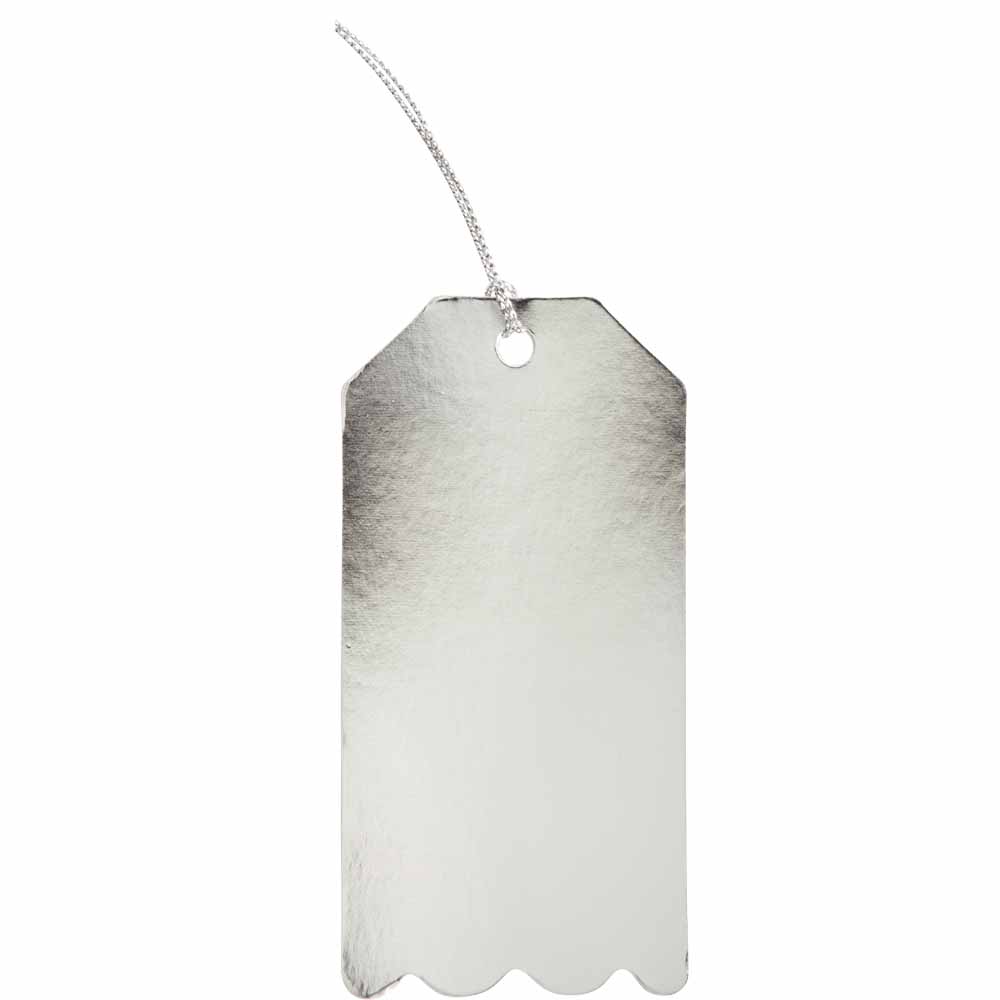 Wilko Dreamland Silver Foil Gift Tags 8 pack Wilko