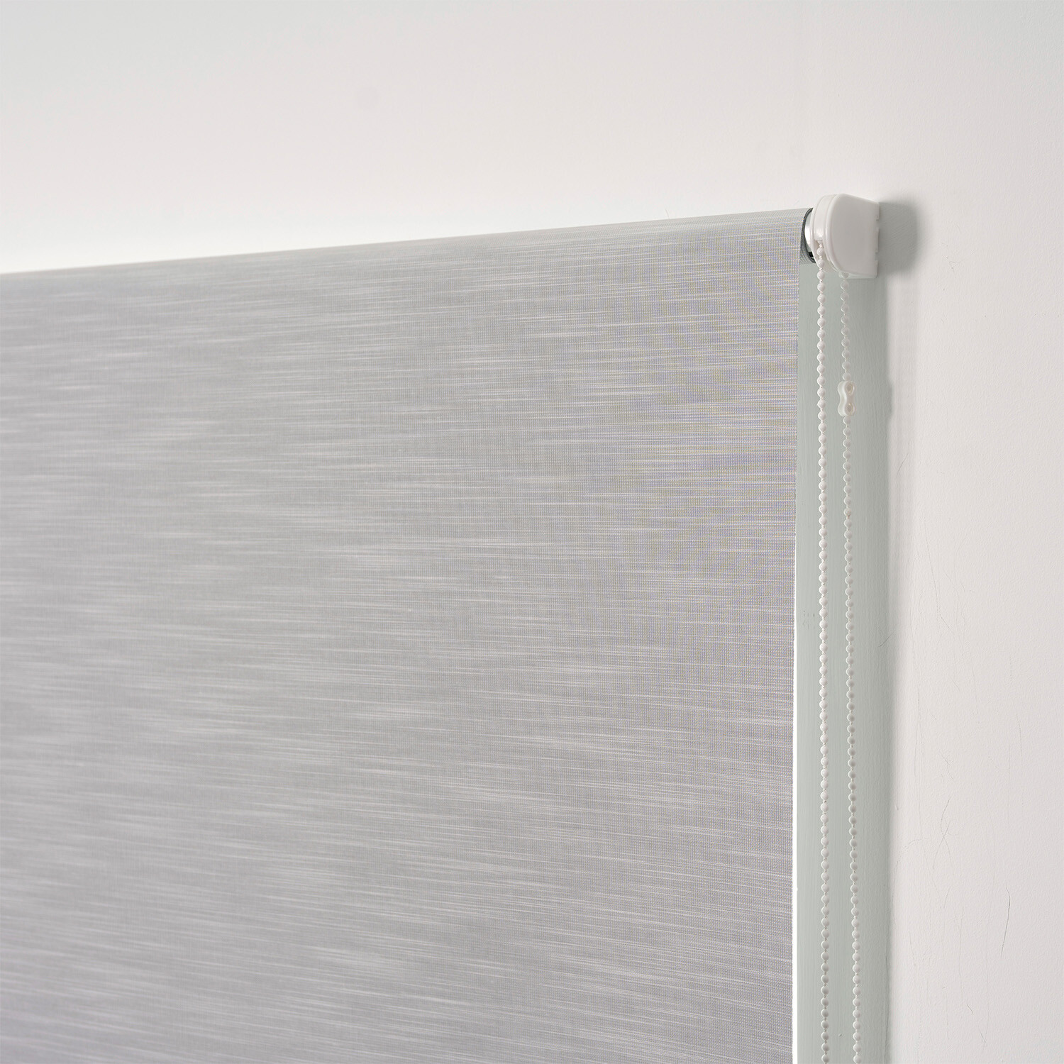 Blackout Textured Blind - Platinum Silver / 90cm Image 4