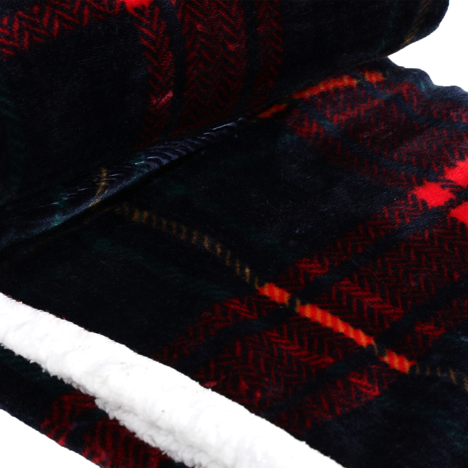 Divante Kinsley Navy Sherpa Throw 152 x 127cm Wilko