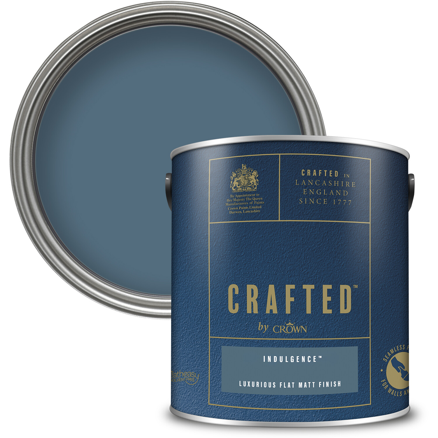Crown Crafted Walls and Wood Indulgence Luxurious Flat Matt Paint 2.5L Image 1