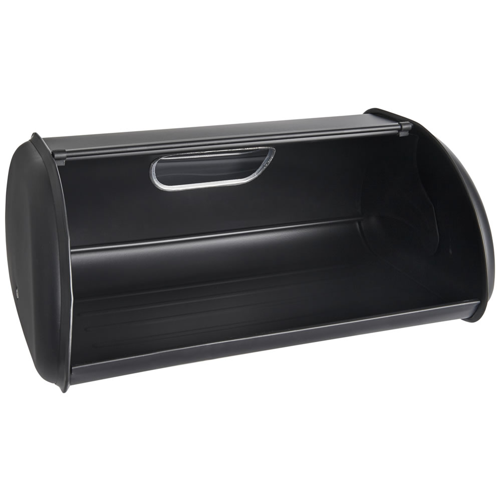 Wilko Black Matt Bread Bin Wilko