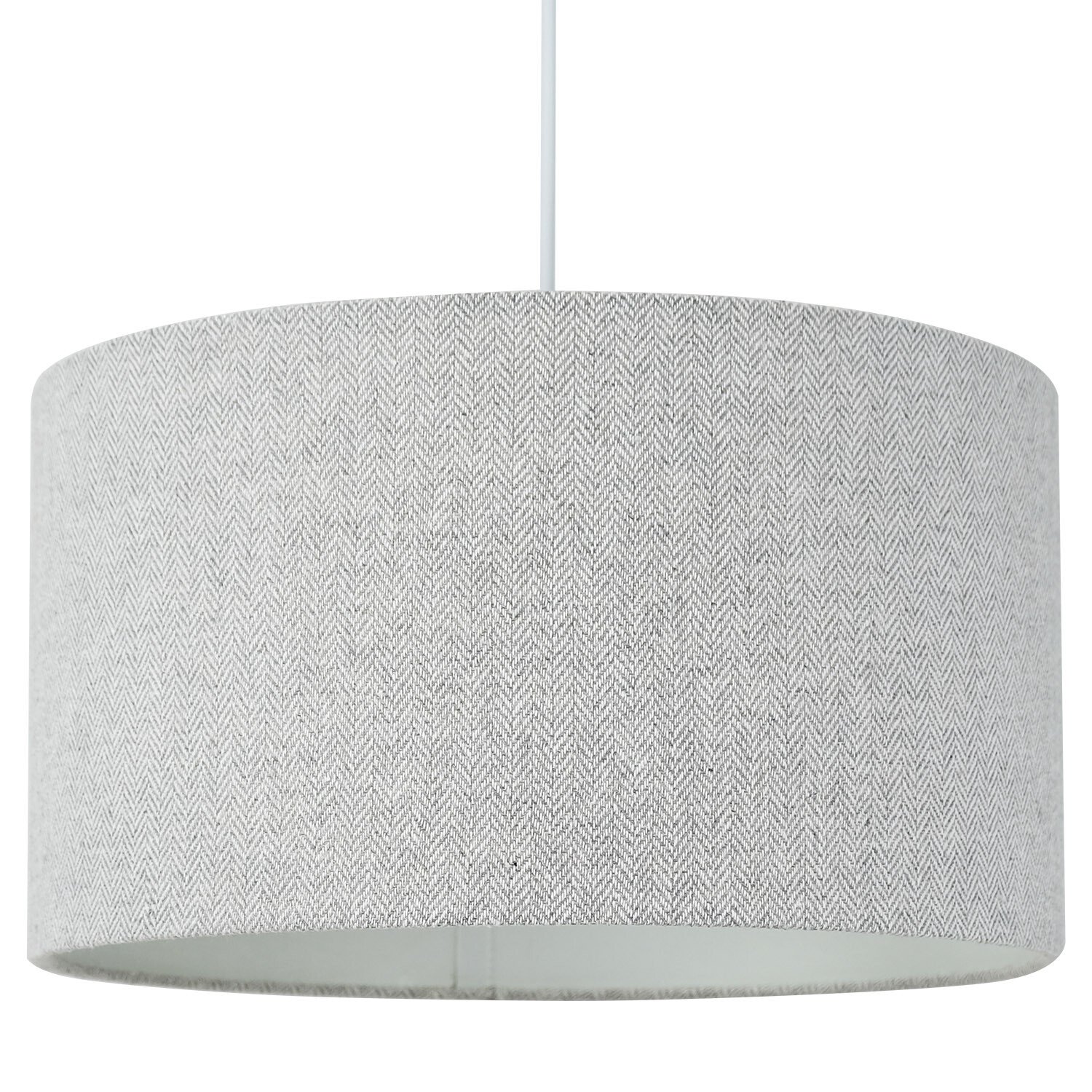 Woven Drum Shade - Grey / 35cm Image 9