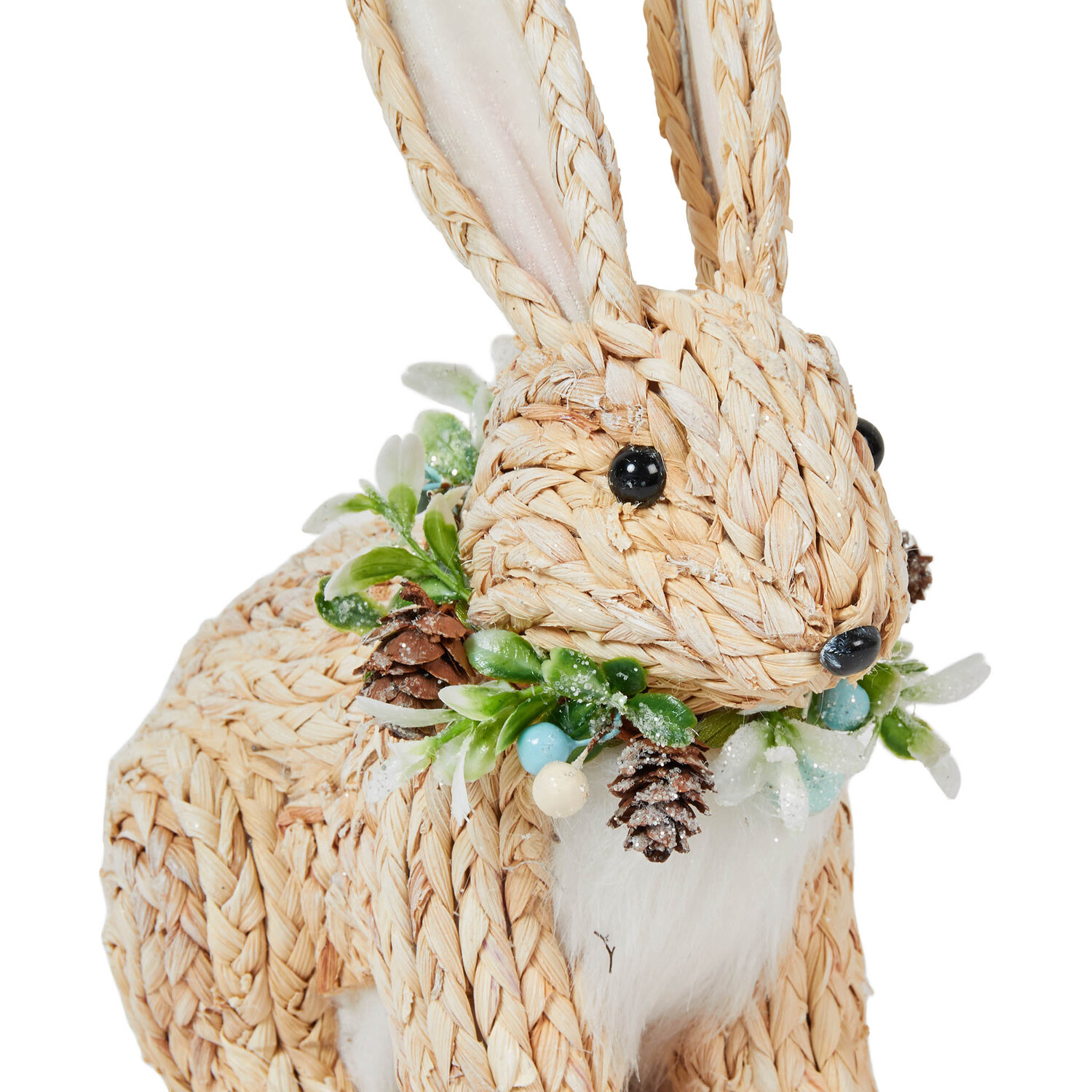 Natural Winter Rabbit Ornament - Natural Image 3