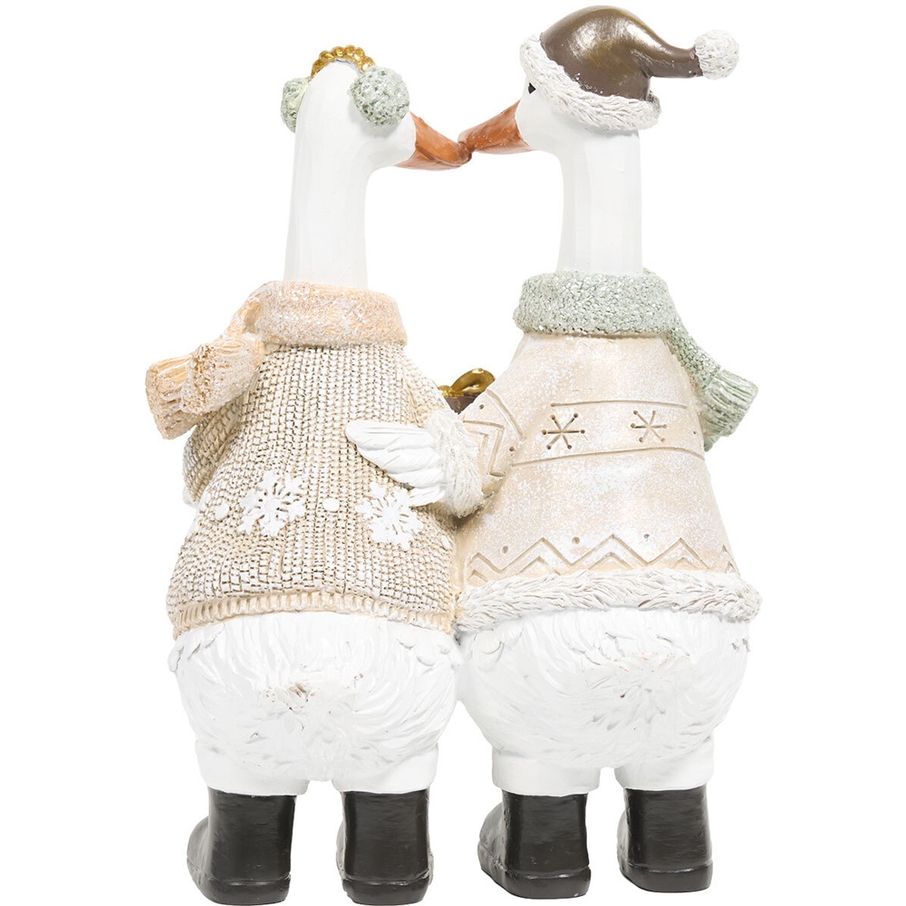 Merry Christmas Duck Couple Ornament Image 3
