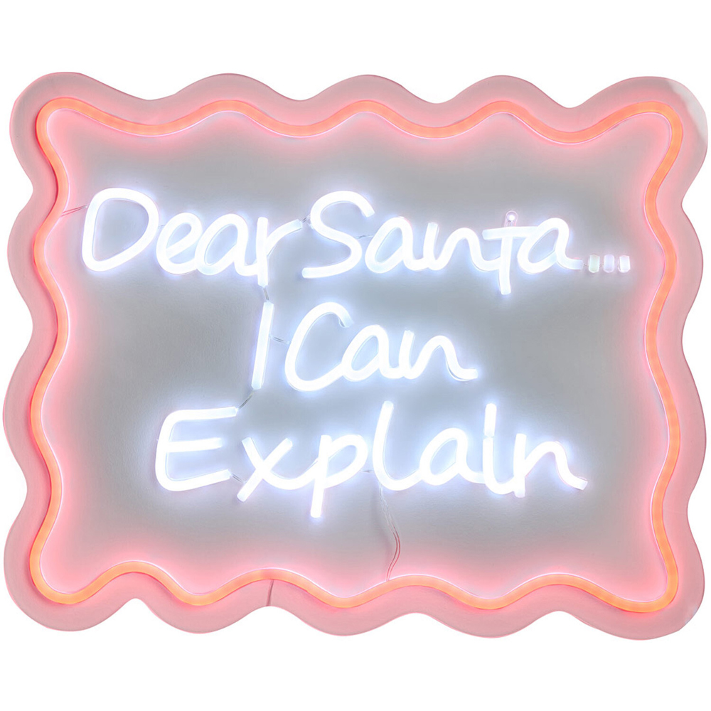 Dear Santa I Can Explain LED Neon Sign Image 2