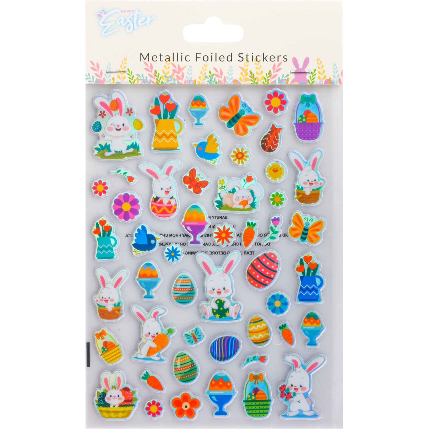 Metallic Foiled Stickers - Multicolour Image 1
