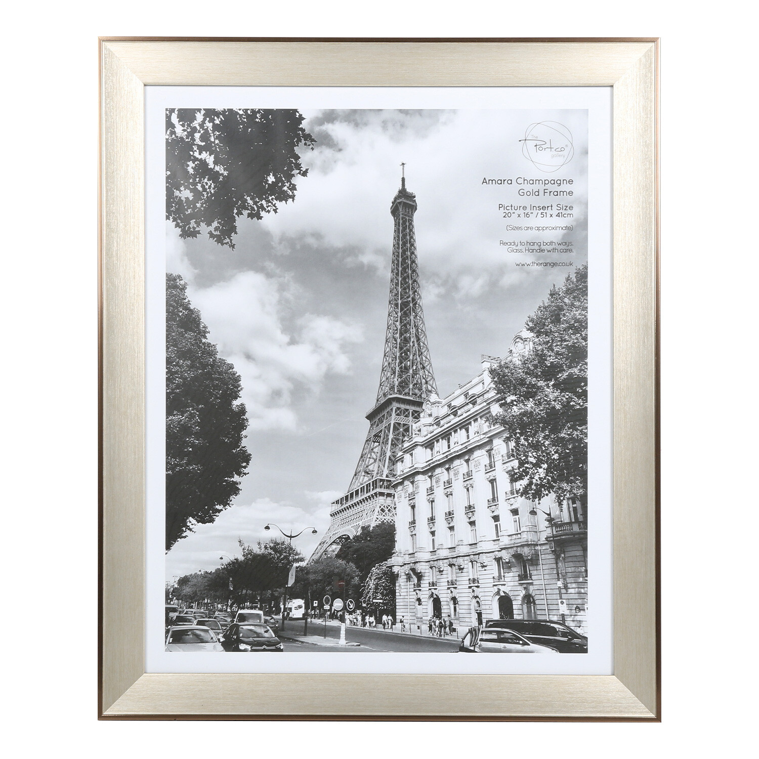 The Port. Co Gallery Amara Gold Photo Frame 20 x 16 inch Image