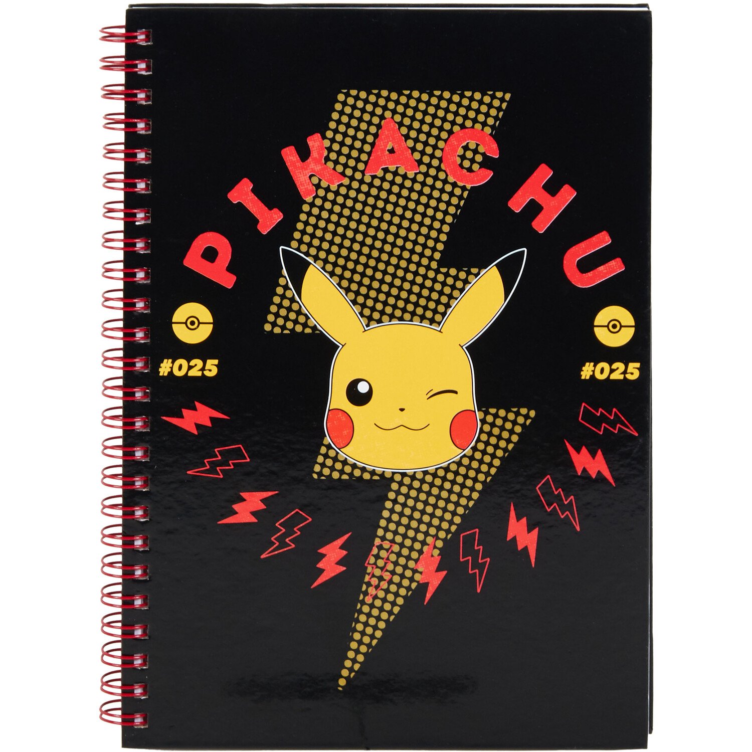 Pokemon Pikachu A5 Notebook - Black Image 1
