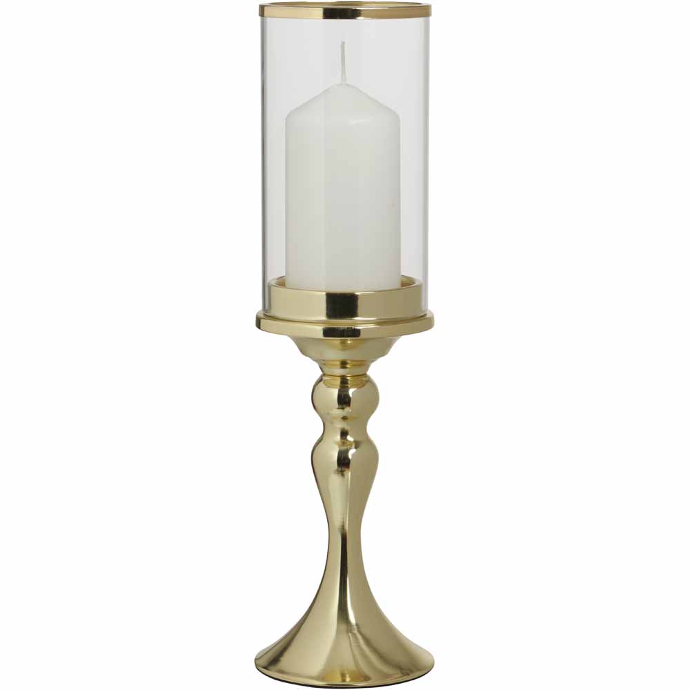 Wilko Gold Glamour Candle Holder Small Image 2