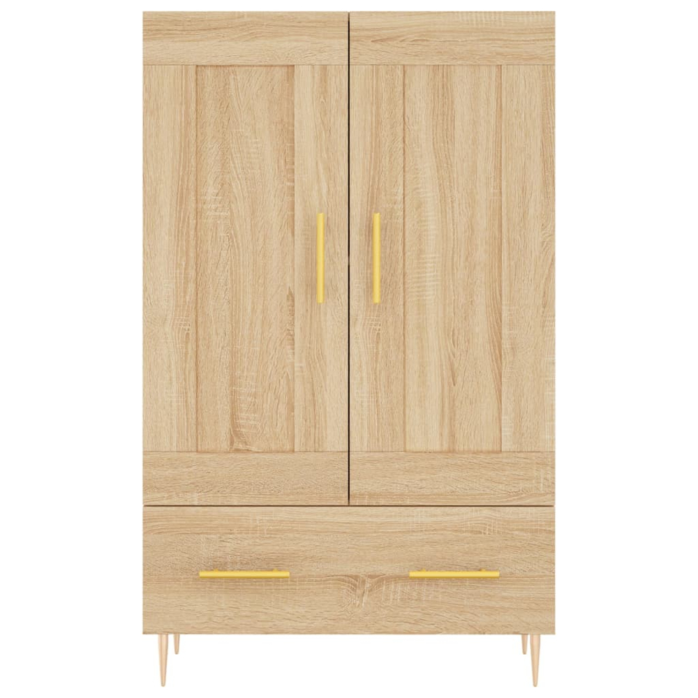 vidaXL 2 Door Single Drawer Sonoma Oak Highboard Image 5