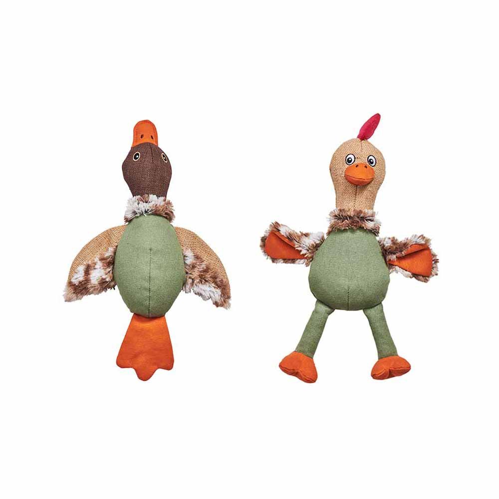 Single Wilko Natural Looking Bird Dog Toy in Assorted styles Image 1