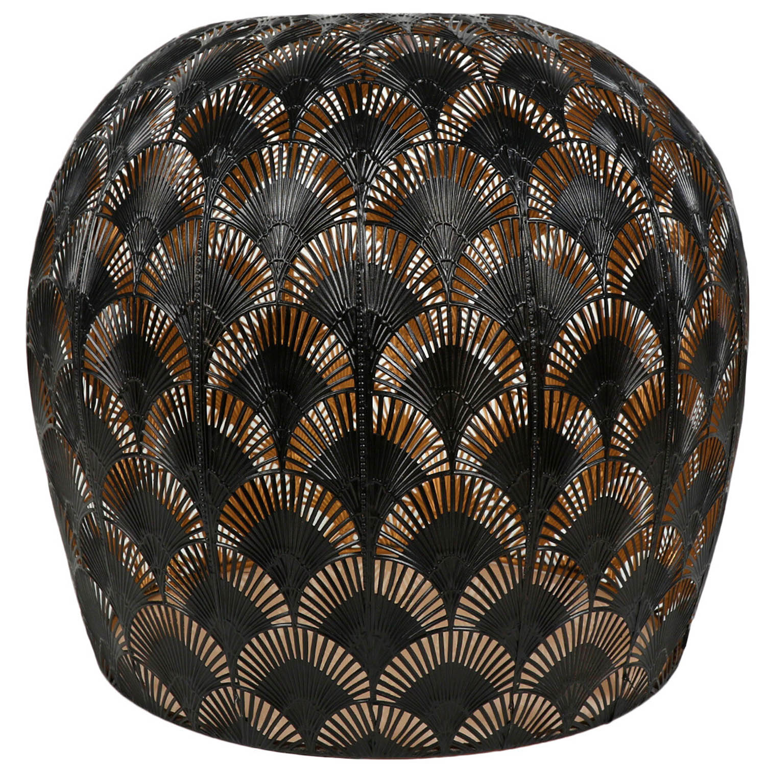 Black and Gold Morrocan Dome Pendant Light Image