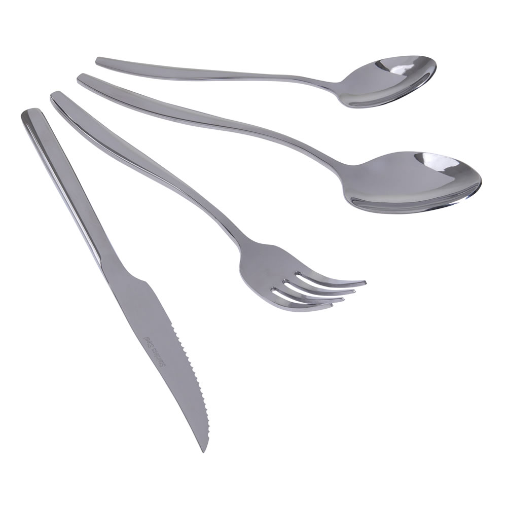 Wilko 16 piece Stainless Steel Cutlery Set Wilko