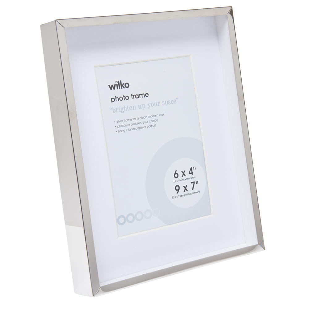 Wilko 6 x 4 inch Silver Photo Frame Wilko