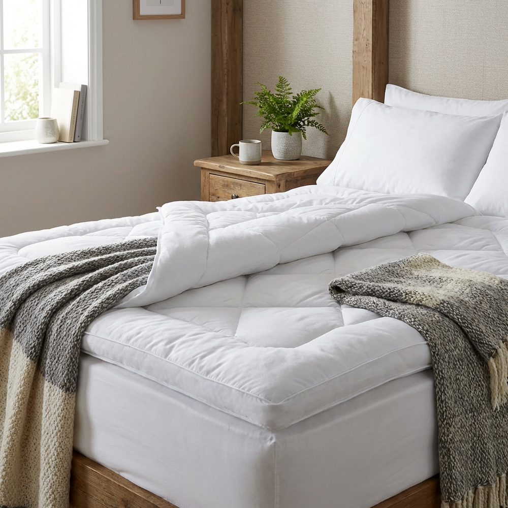 Divante Deep Fill Mattress Topper - White / King Image 2