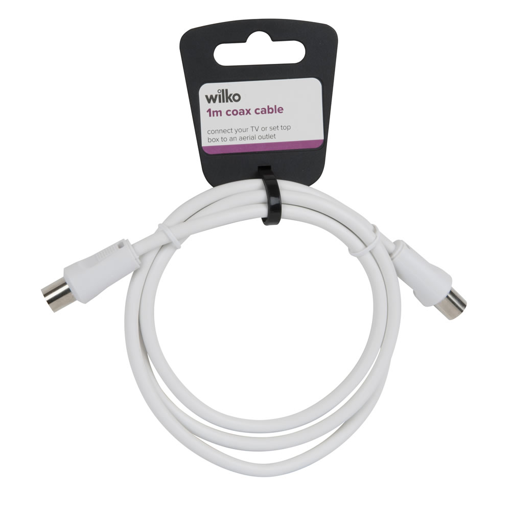 Wilko 1m Coax Cable Image