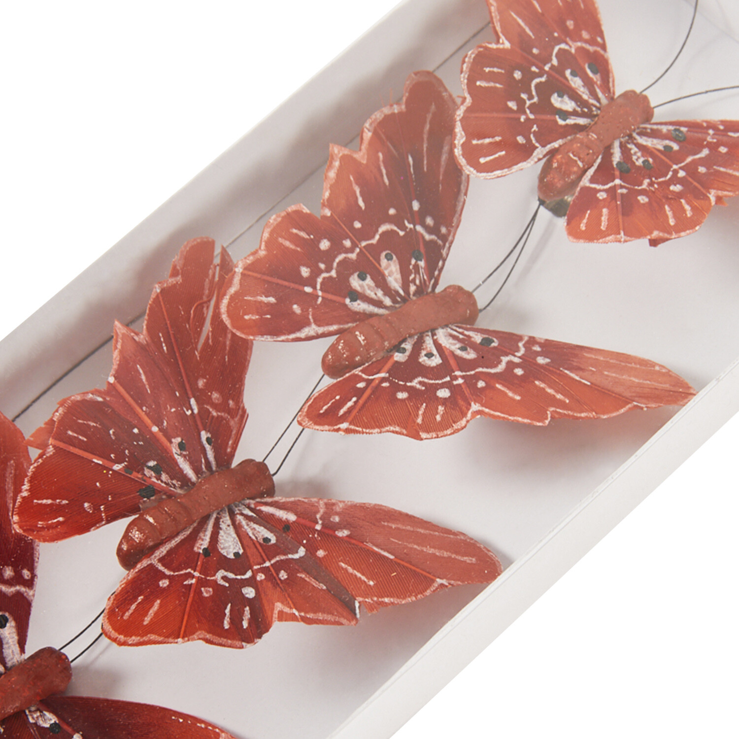 Pack of 12 Autumn Butterfly Clips - Multicolour Image 6