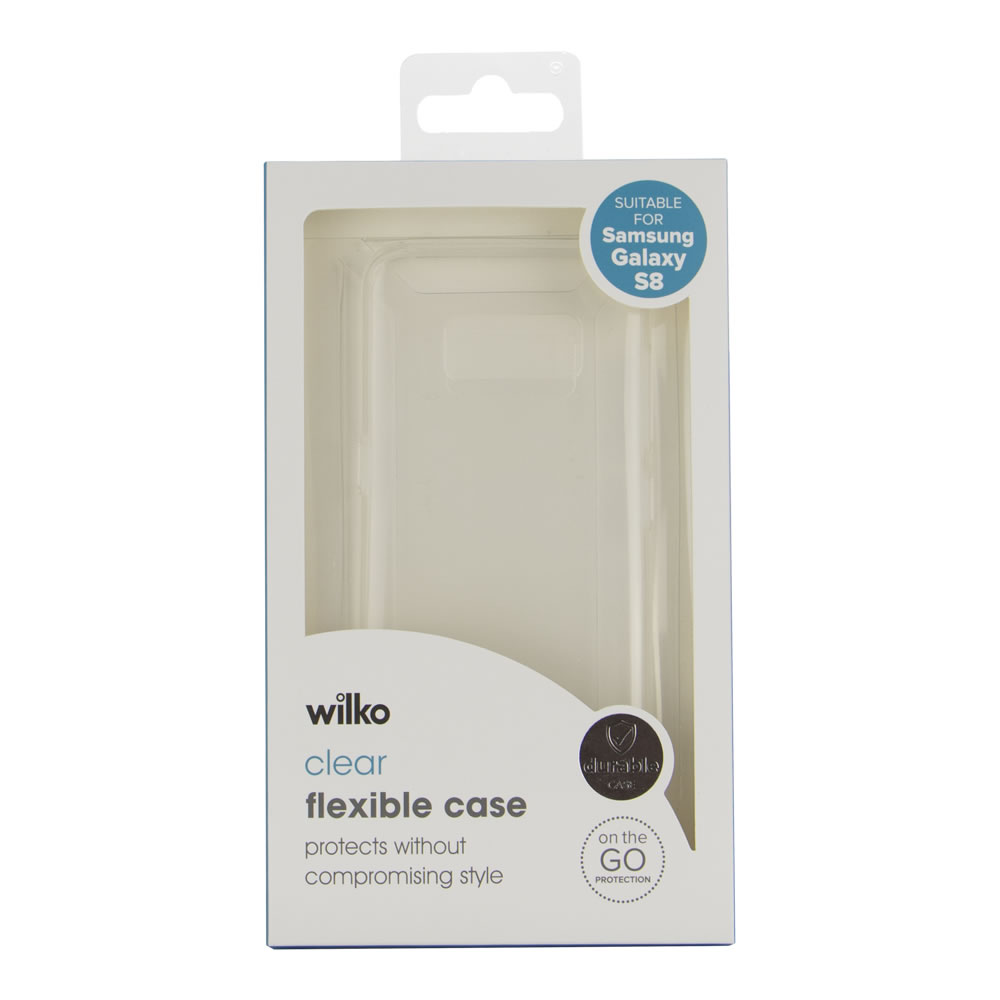Wilko Clear Phone Case Suitable for Samsung Galaxy S8 Image 1