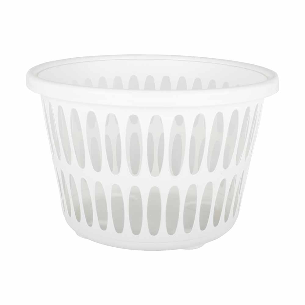 Wilk Round Laundry Basket 32L Wilko