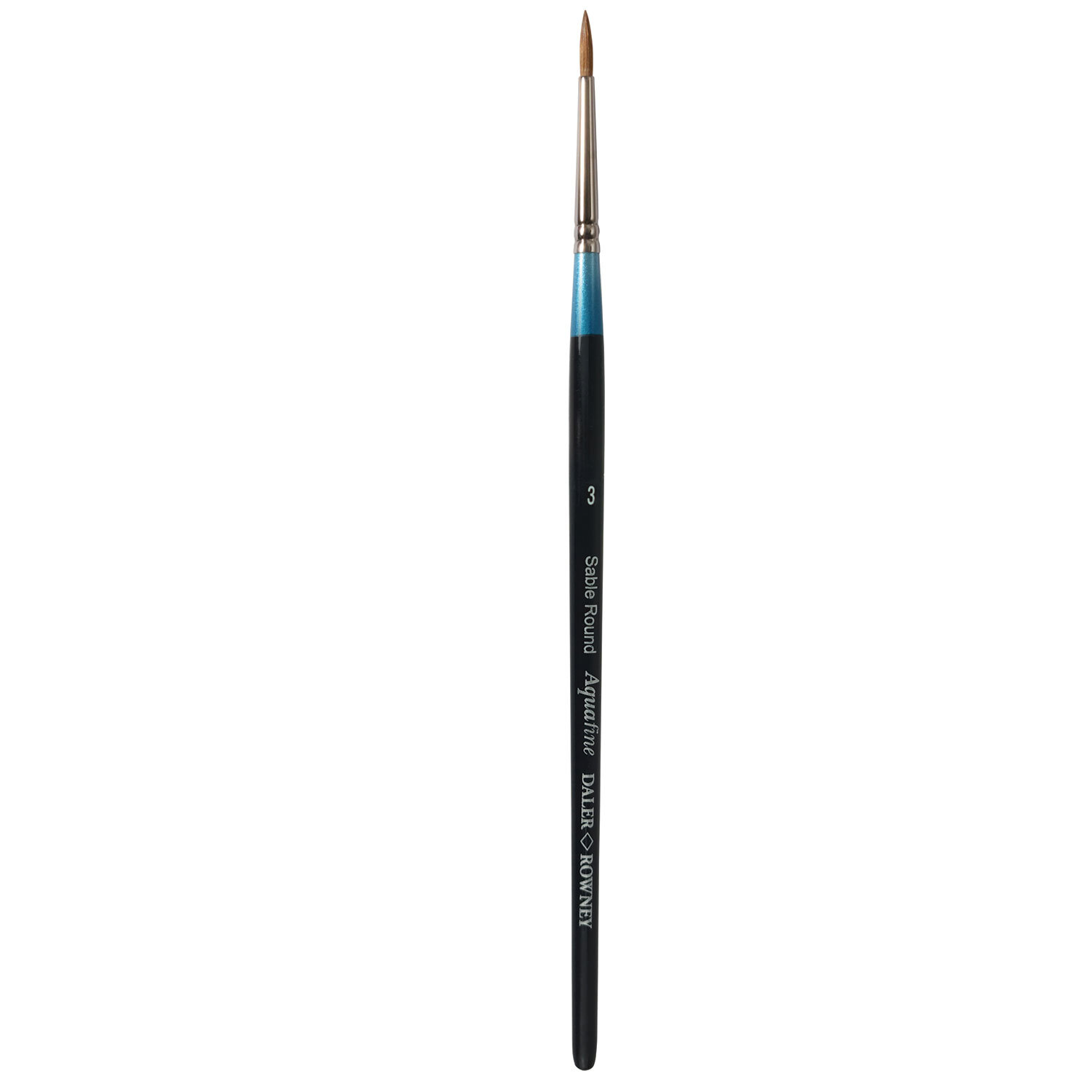 Daler-Rowney Aquafine Natural Sable Round Short Handled Brush - 3 Image