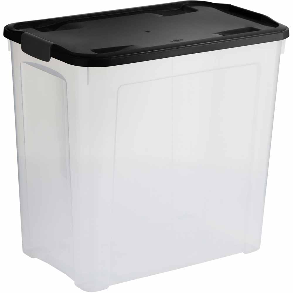 wilko 90L Modular Storage Box with Lid Image 2