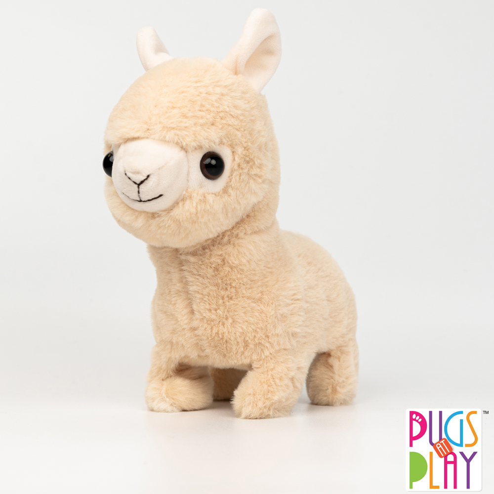 Pugs at Play Sandy Interactive Walking Llama Plush Soft Toy Image 8