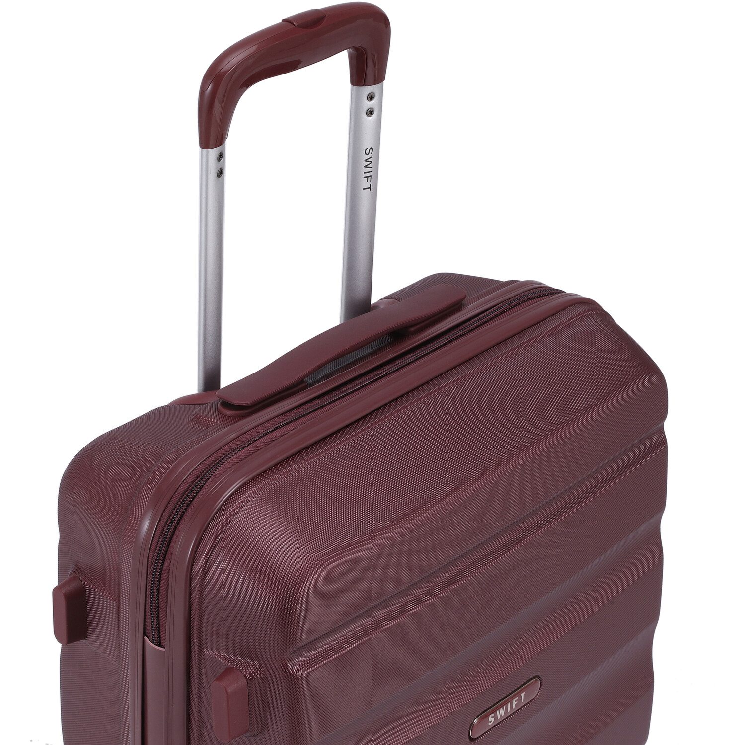 Swift Leisure Luggage Burgundy Suitcase Image 4