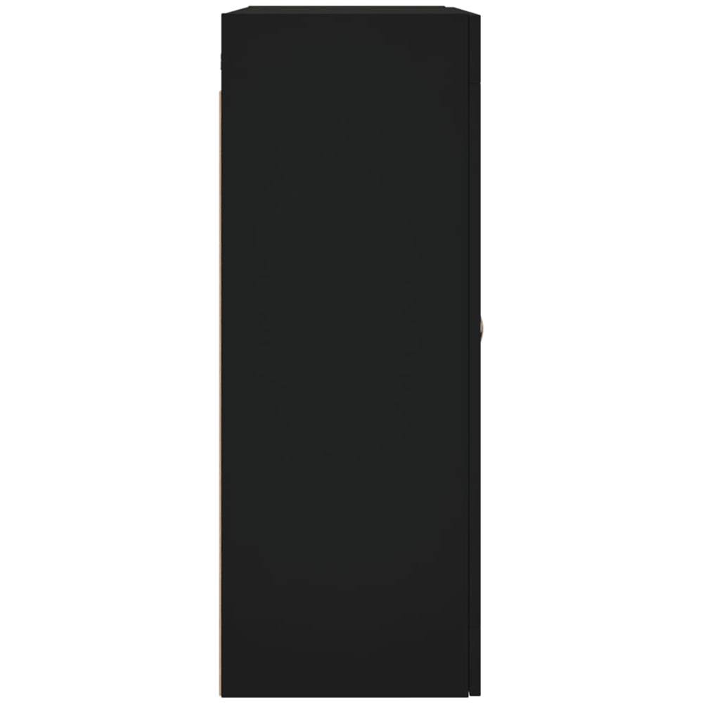 vidaXL 2 Door 3 Shelf Black Wall Mounted Cabinet Image 8
