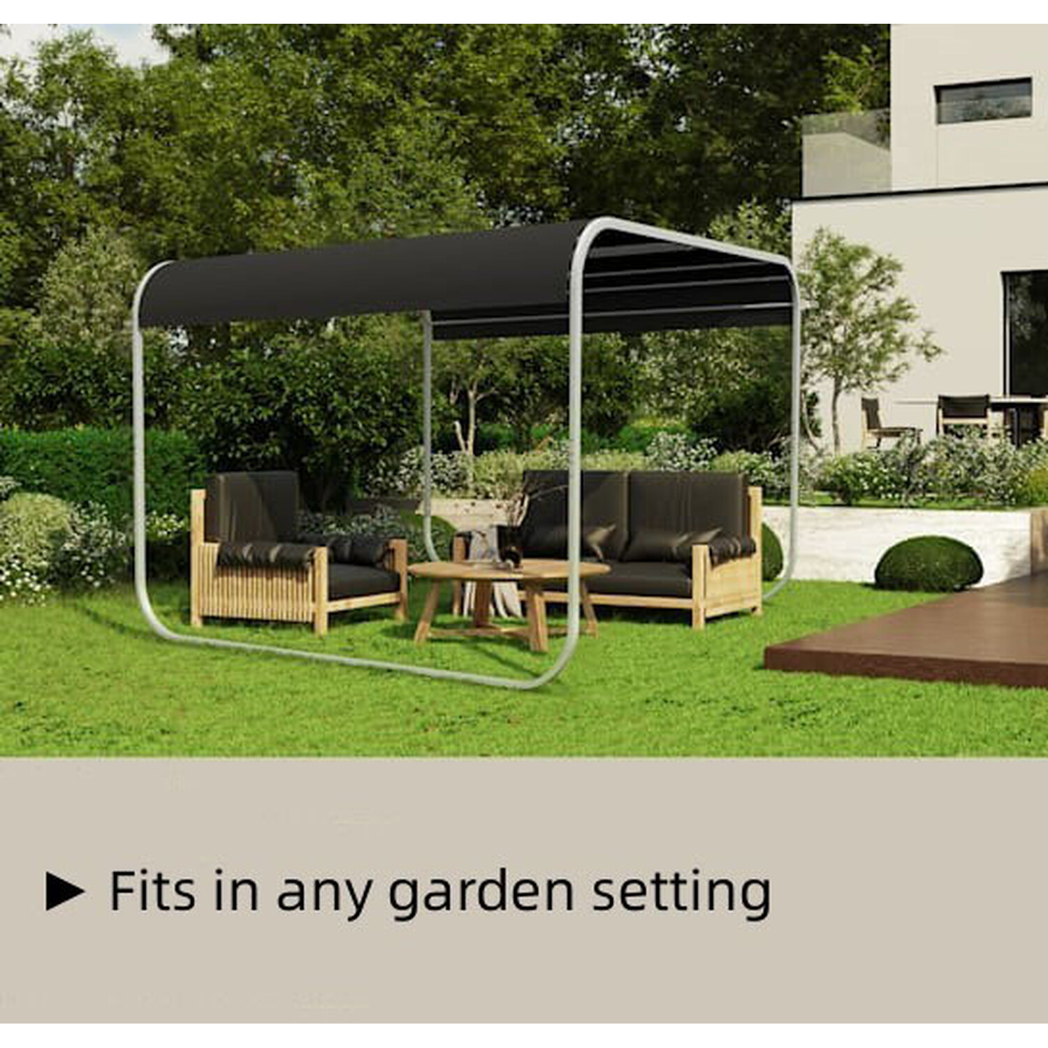 Valencia 3 x 3m Stainless Steel Gazebo Image 4