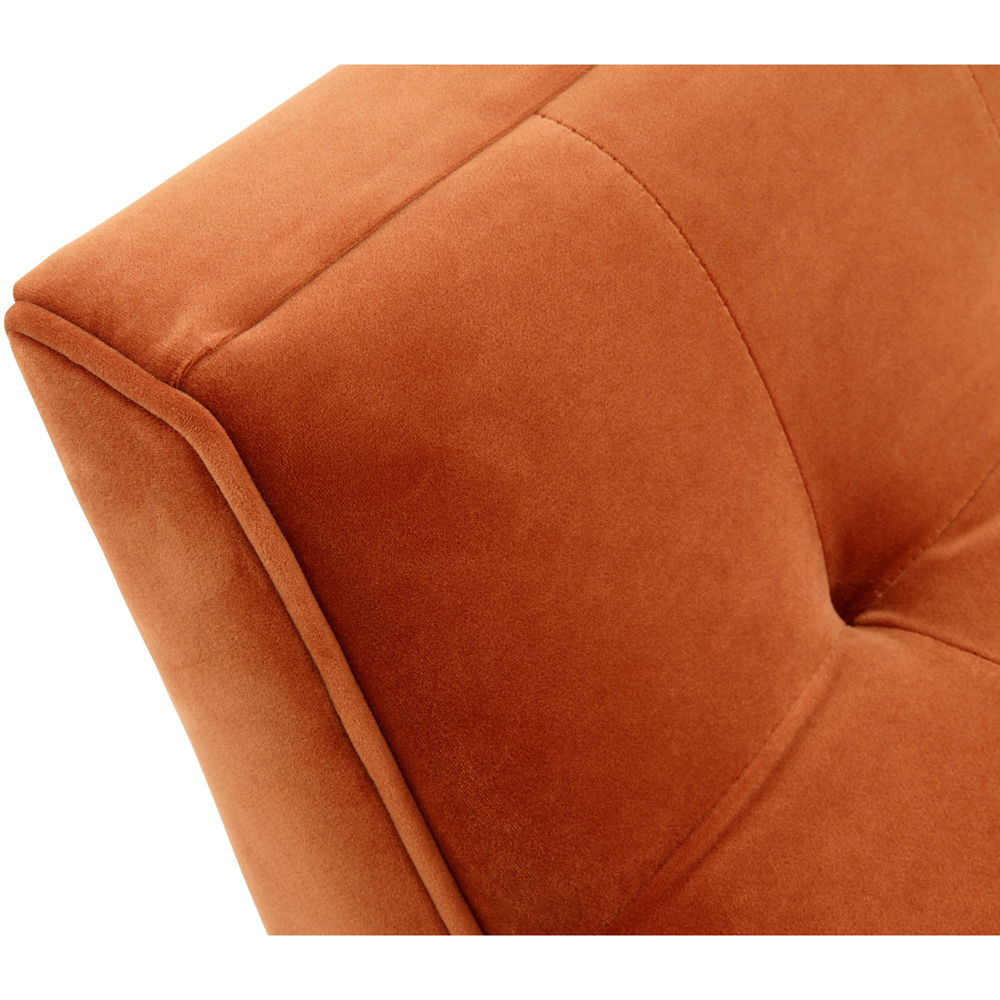 GFW Turin Russet Brown Upholstered Window Seat Image 6