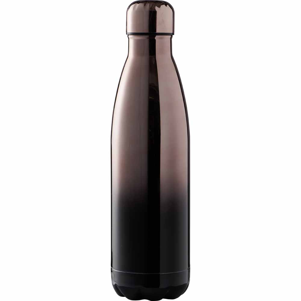 Wilko Black and Copper Double Wall Drinks Bottle Image