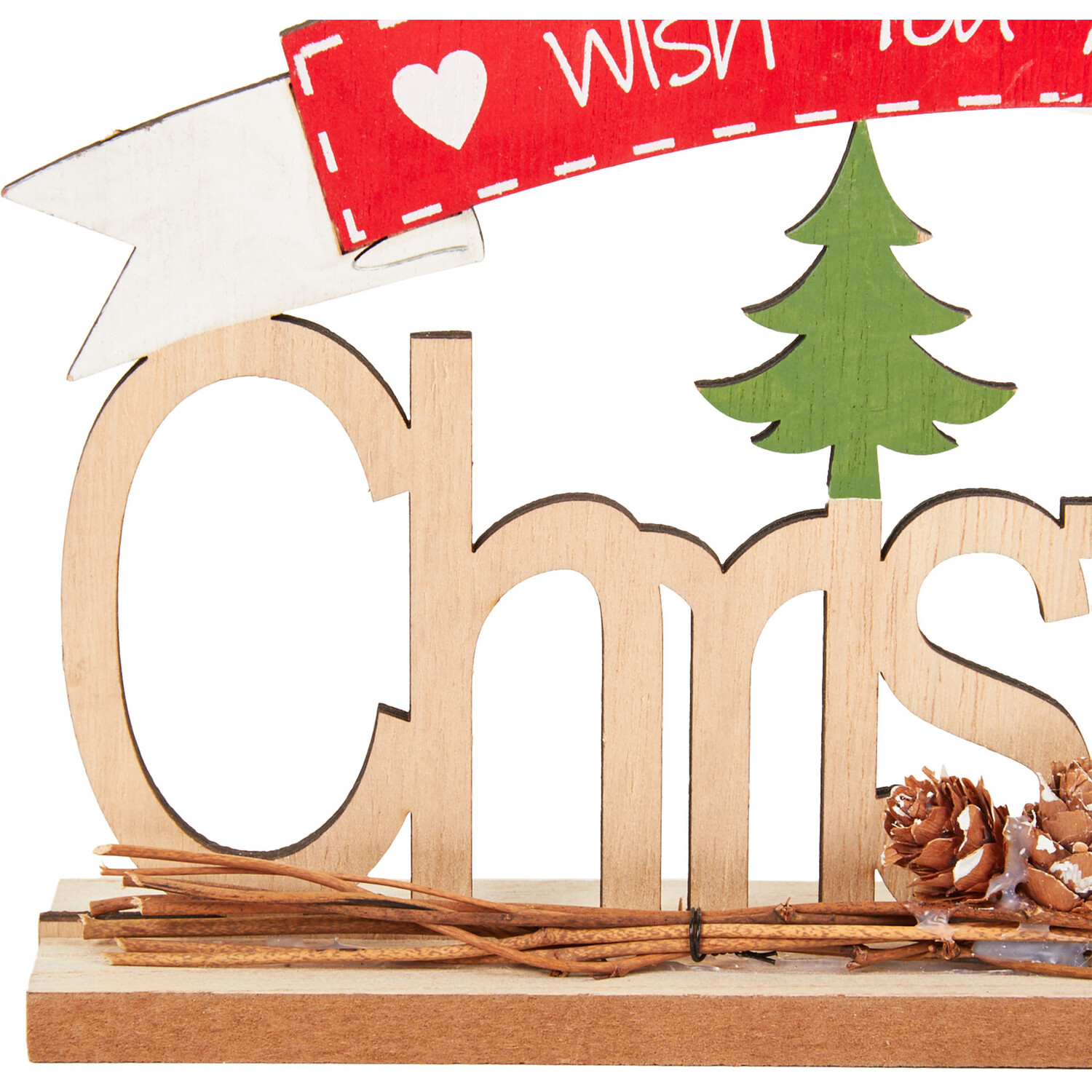 We Wish You a Merry Christmas Wooden Decoration Image 2