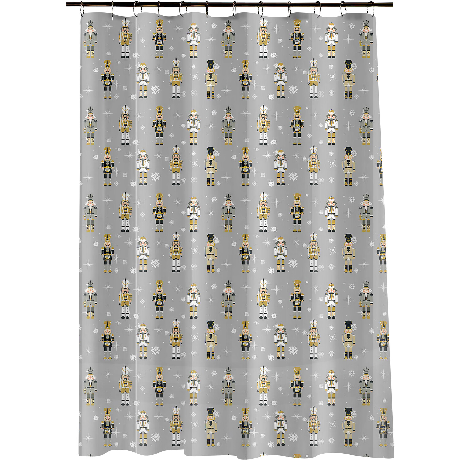 Royal Nutcracker Shower Curtain - Grey Image