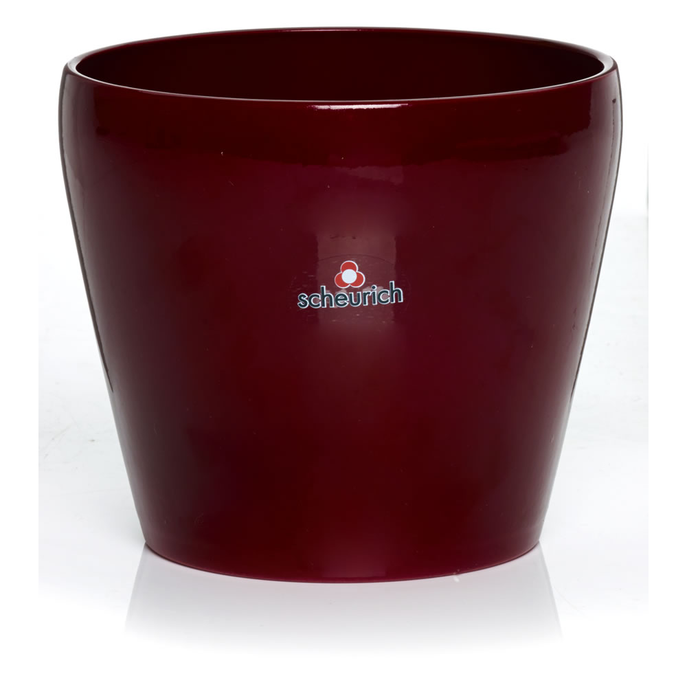 Scheurich Indoor Plant Pot Dark Red 15cm Image