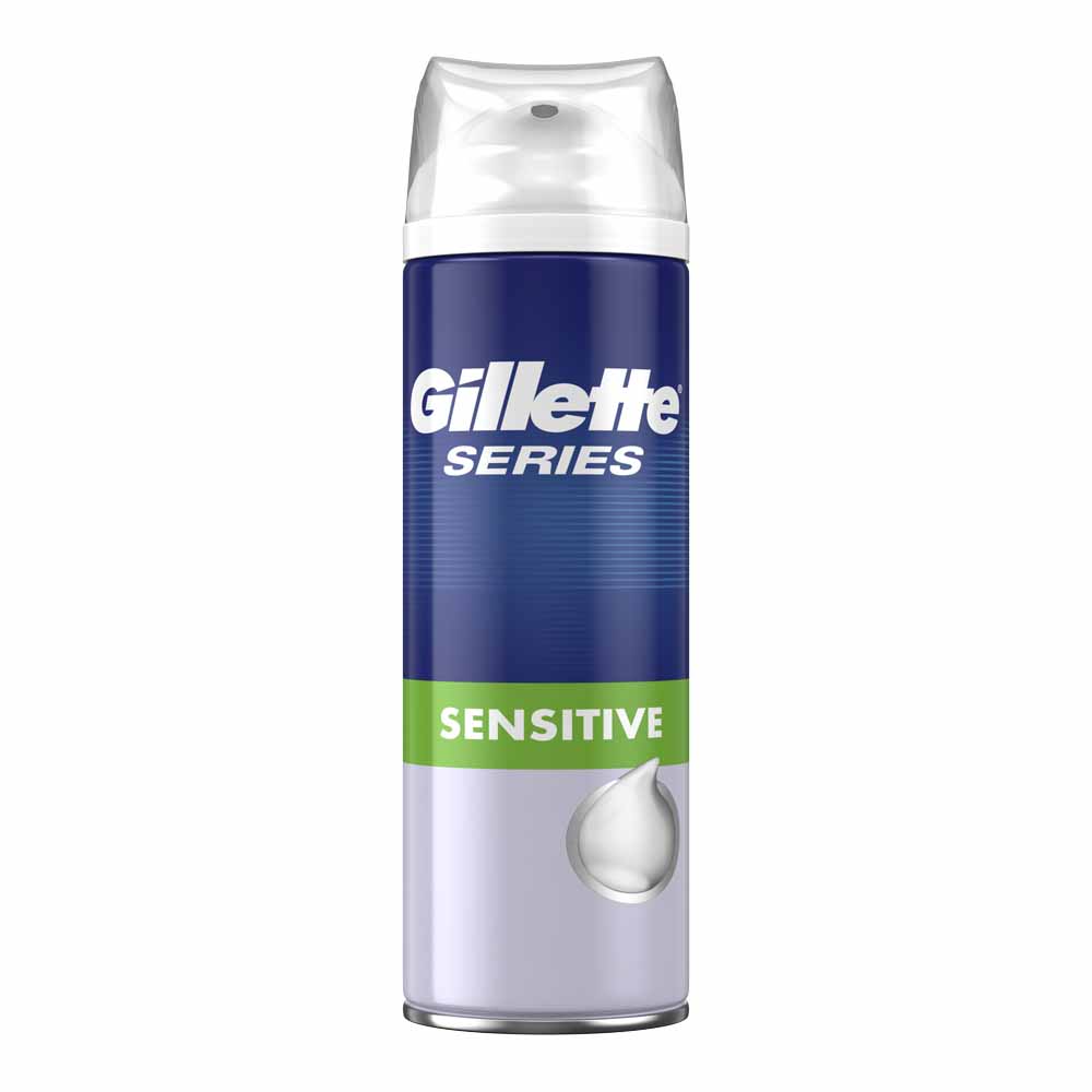 Gillette Shave Foam Sensitive 250ml  - wilko