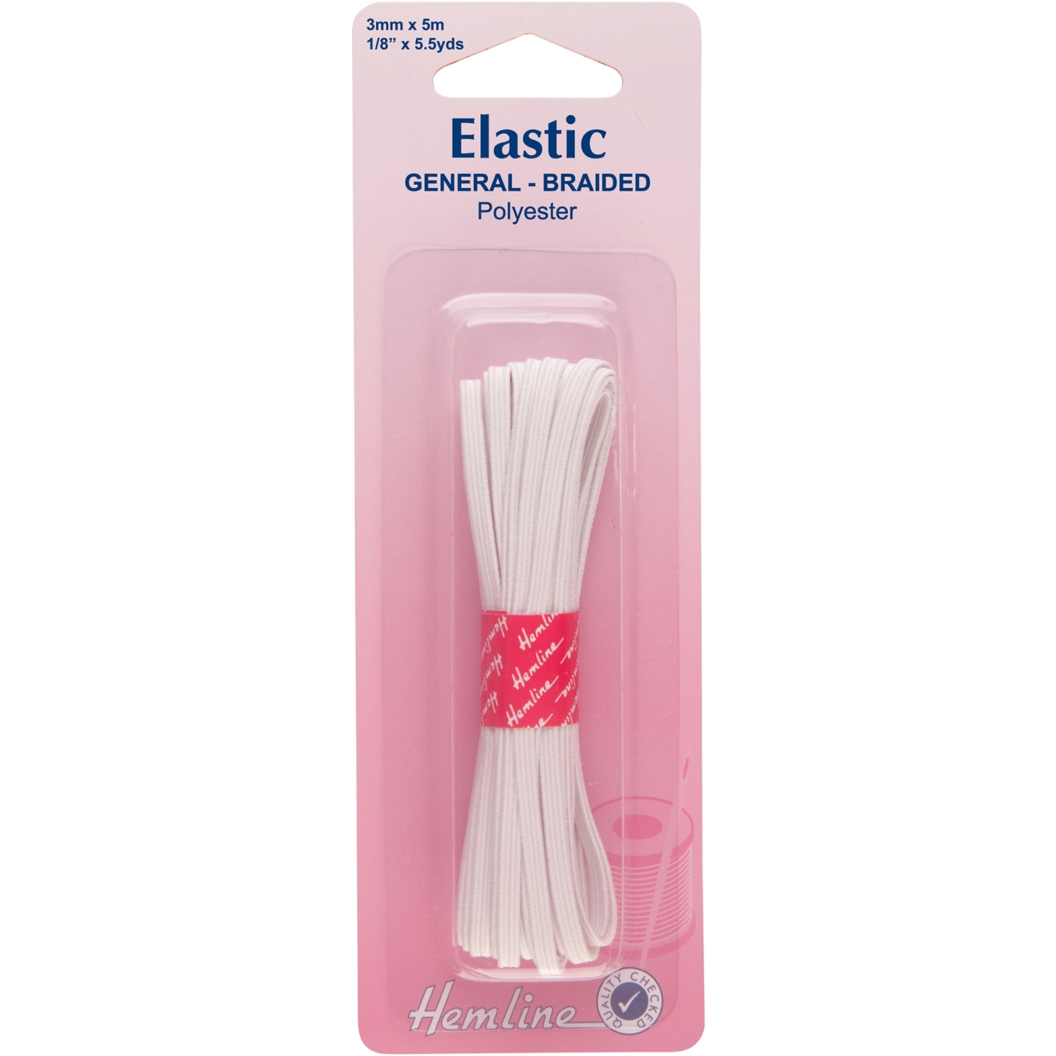 Hemline Elastic - Knitted White / 0.30cm Image