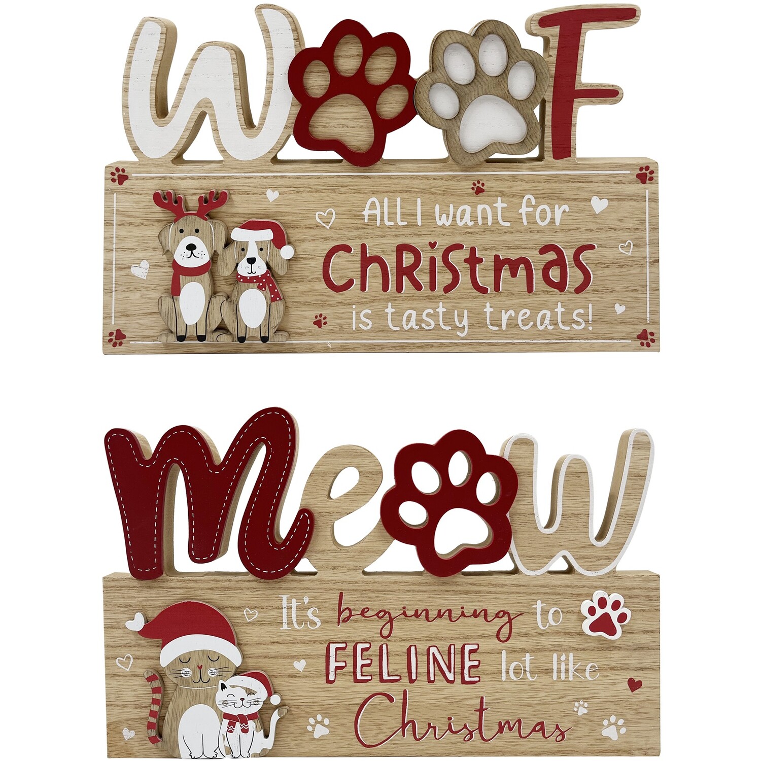 Fun Christmas Pet Slogan Plaque Image 1